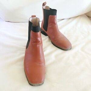 Vero Cuoio Women's Tan Leather Ankle Boots, Size 6.5